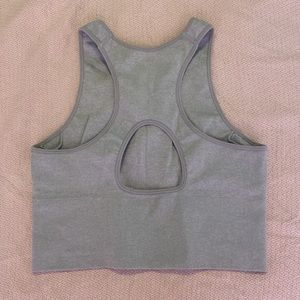 H&M ribbed a port top/ Sports bra